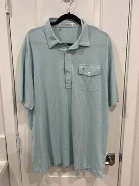 Criquet Performance Players Polo in Light Blue